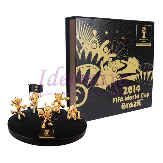 Brazil 2014 World Cup Mascot Figurines set- 45mm - Click Image to Close